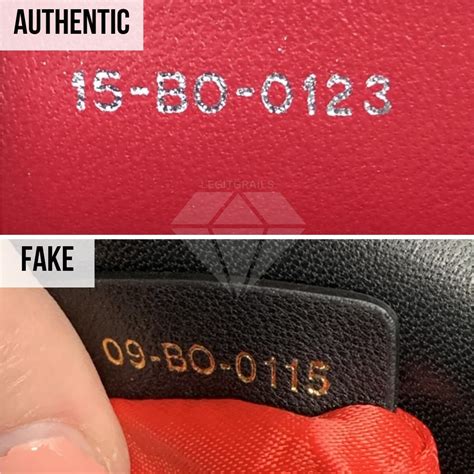 lady dior bag serial number